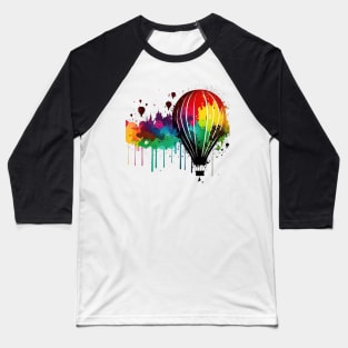 Colorful Balloon Ride Baseball T-Shirt